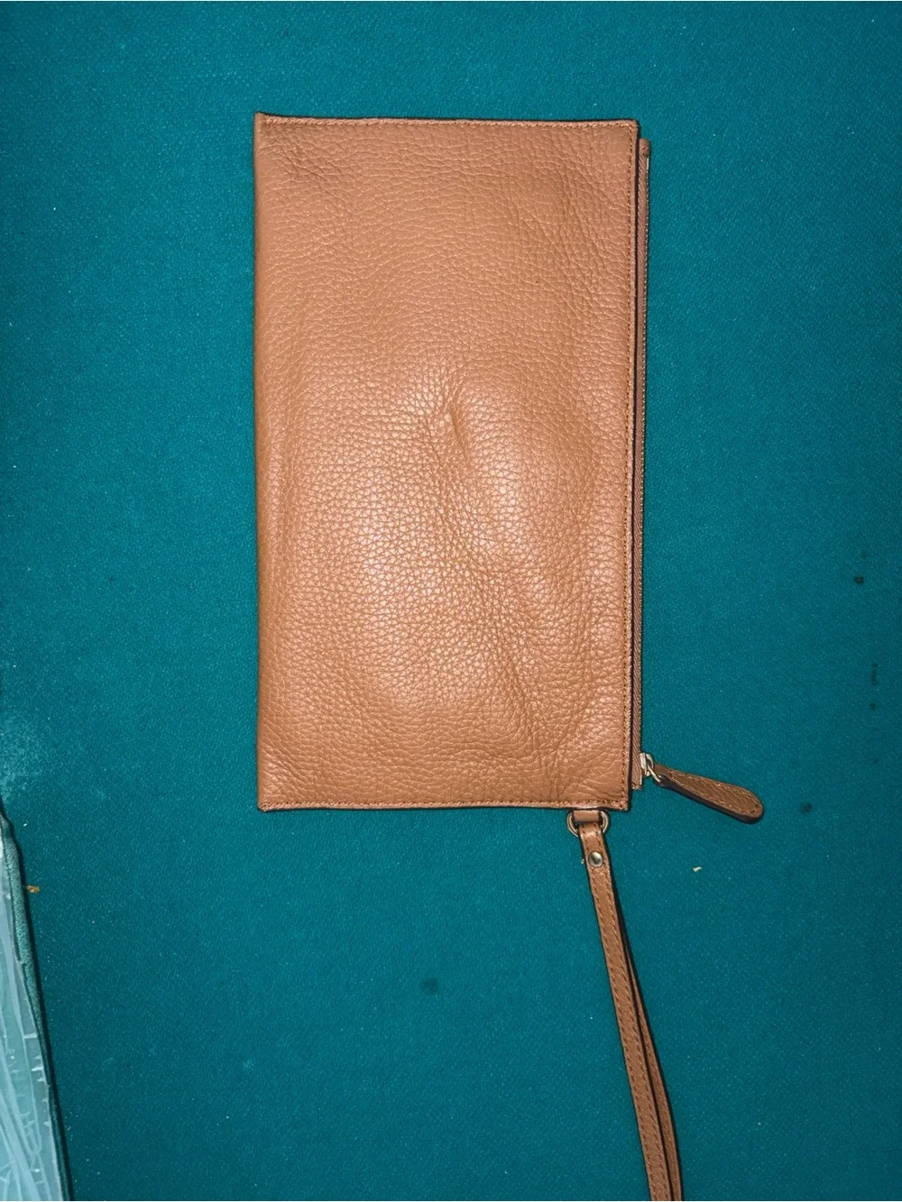 Michael Kors Tan Leather Wristlet